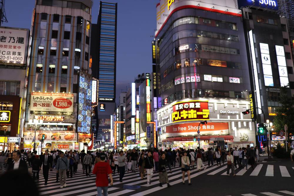 新宿区的夜晚